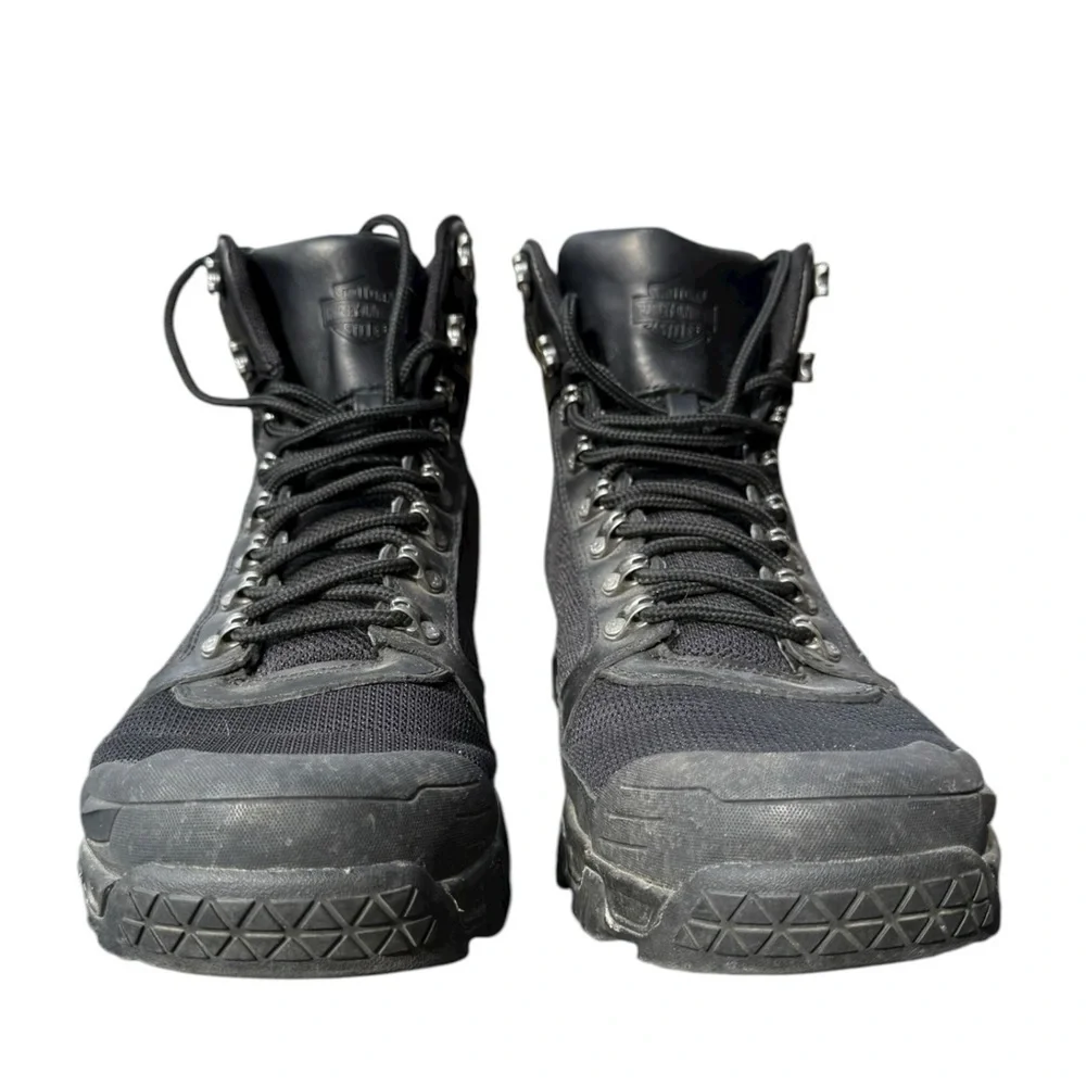 Harley-Davidson® Men's Parkwood Black Leather and Mesh Motorcycle Boot 13